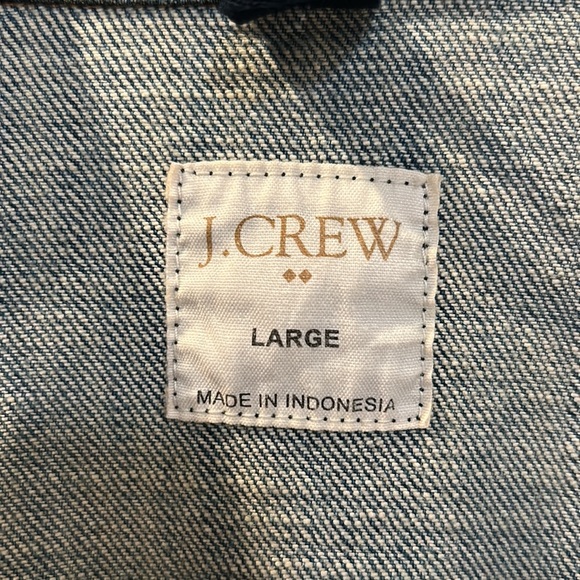 J Crew distressed jean jacket. - Picture 2 of 7